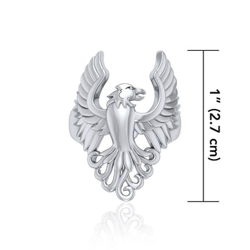 Majestic Phoenix Silver Ring TRI1743 - Jewelry